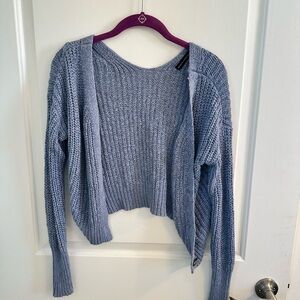 moon & madison Light Blue Knit Cardigan